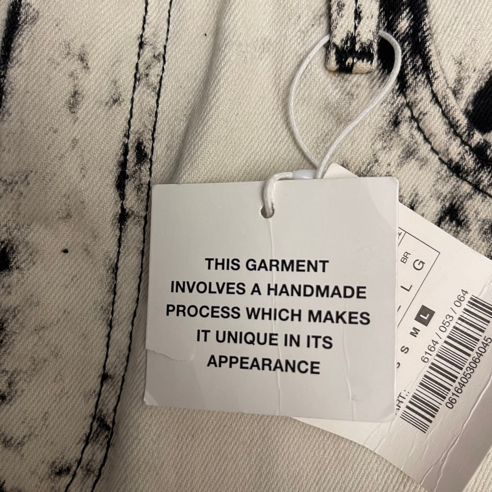 Zara Acid Wash Mini Skirt NWT - Picture 5 of 5